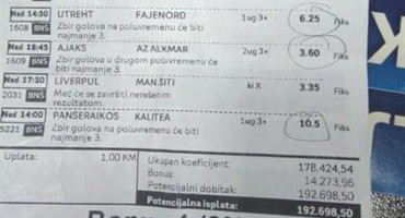 Banjalučanin dobio 200.000 KM na kladionici