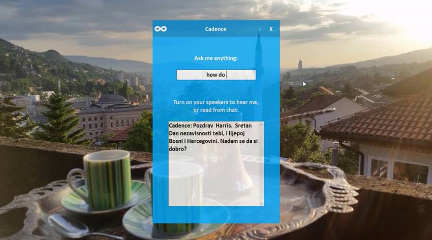 Bh. virtualna asistentica Cadence čestita Dan neovisnosti