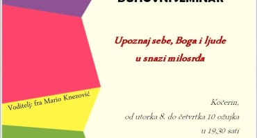 Počinje duhovni seminar na Kočerinu