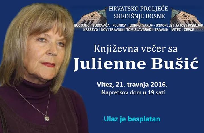 Književna večer sa Julienne Bušić