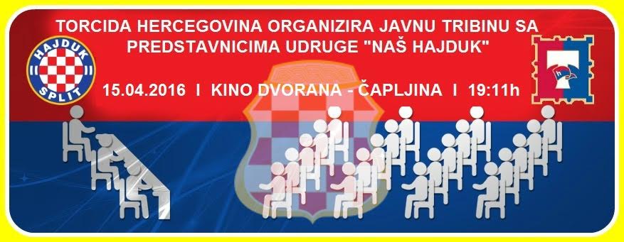 Čapljina: Javna tribina udruge Naš Hajduk