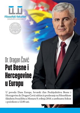 Predavanje dr. Dragana Čovića o temi Put Bosne i Hercegovine u Europu