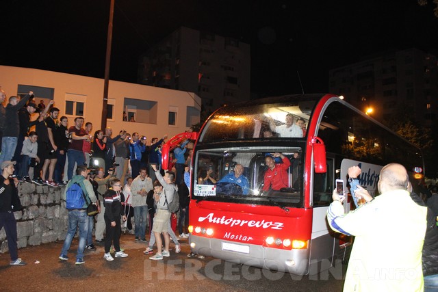 Veličanstven doček nogometaša Zrinjskog nakon osvajanja titule prvaka 