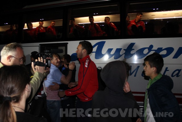 Veličanstven doček nogometaša Zrinjskog nakon osvajanja titule prvaka 