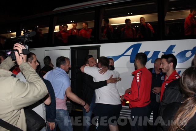 Veličanstven doček nogometaša Zrinjskog nakon osvajanja titule prvaka 