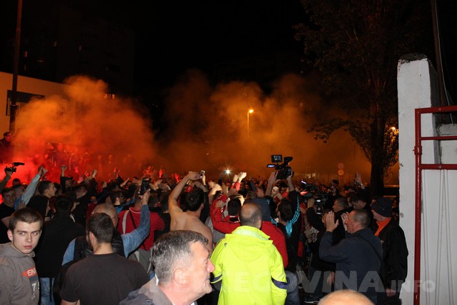 Veličanstven doček nogometaša Zrinjskog nakon osvajanja titule prvaka 