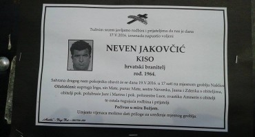 sahrana, Neven Jakovčić Kiso