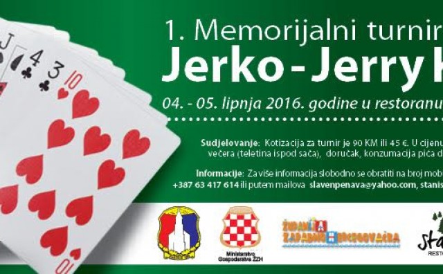 Blidinje domaćin 1. Memorijalnom turniru u bridžu Jerko – Jerry Kovač