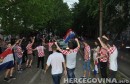 Hrvatska - Turska,fan zona Mostar i slavlje nakon pobjede