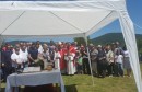 bosanski petrovac, Biskup Franjo Komarica, biskup komarica, misa