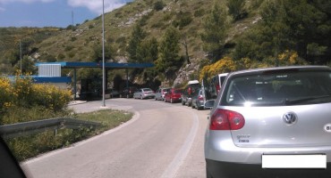 granica, gužva