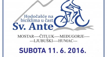 U iduću subotu tradicionalna biciklijada u čast sv. Ante