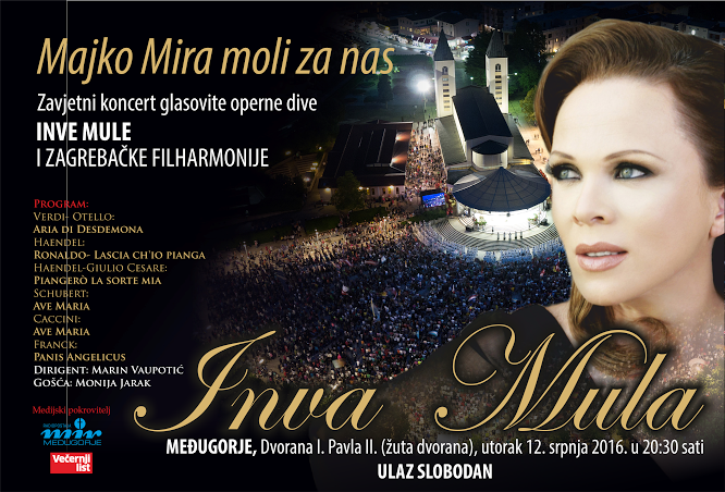 Koncert operne dive Inve Mule u Međugorju