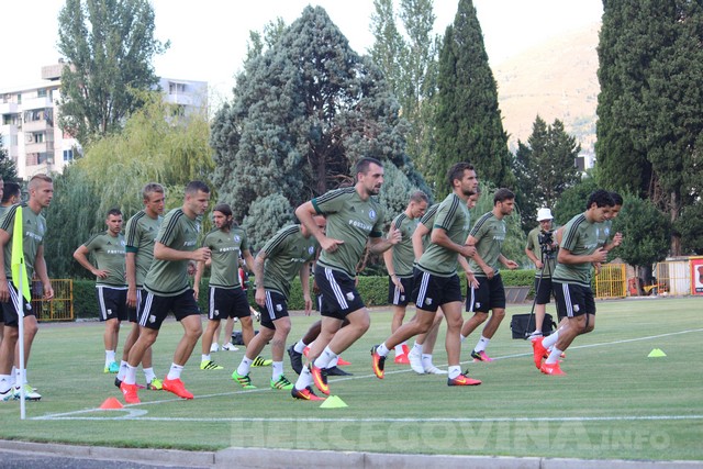 Legia odradila trening na stadionu pod Bijelim Brijegom