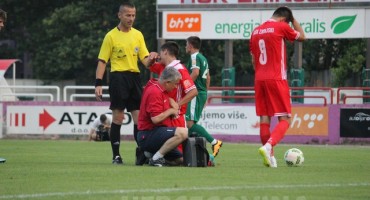 HŠK Zrinjski: Ivan Peko se ozlijedio na utakmici protiv Olimpica