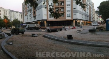 Mostar: Radovi na kružnom toku kod Mljekare privode se kraju