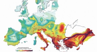 seizmičke opasnosti, karta EU, potresi