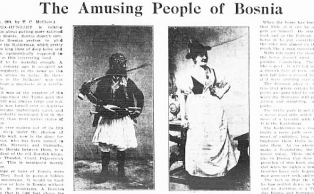 Evo kako je američki list 1904. opisivao tipične Bosance