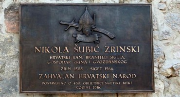 Nikola Šubić Zrinski u svojoj rodnoj utvrdi dobio spomen ploču