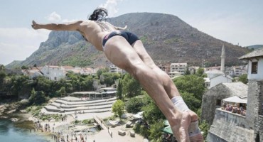 Orlando Duke uoči skokova sa Starog mosta