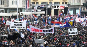 Prosvjedi u Hrvatskoj: Srbi i Bošnjaci dogovaraju rat bez nas! Nećemo to dozvoliti!
