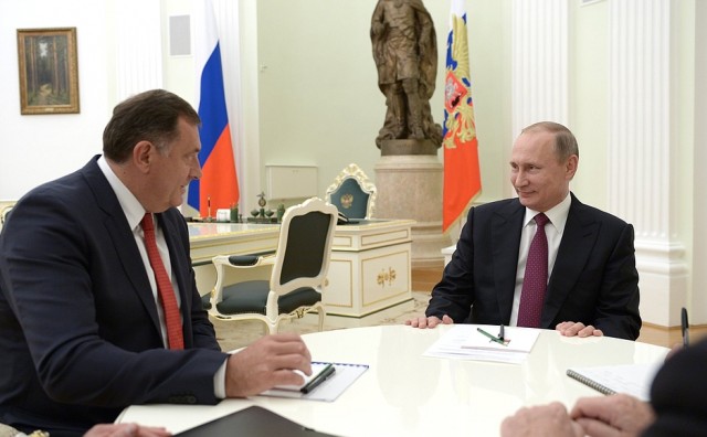 Putin u Kremlju s predsjednikom R.S. Miloradom Dodikom