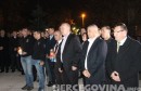 Mostar: Polaganje vijenaca u spomen hrvatskim braniteljima ispred Hrvatskog doma hercega Stjepana Kosače