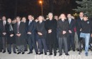 Mostar: Polaganje vijenaca u spomen hrvatskim braniteljima ispred Hrvatskog doma hercega Stjepana Kosače