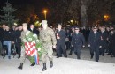 Mostar: Polaganje vijenaca u spomen hrvatskim braniteljima ispred Hrvatskog doma hercega Stjepana Kosače