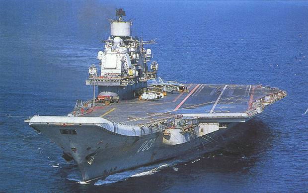 Ruski nosač zrakoplova Admiral Kuznjecov pokazuje svoju snagu