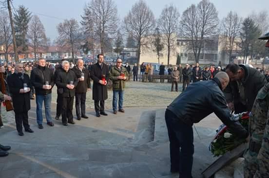 Predsjednik Federacije BiH Marinko Čavara na obilježavanju 24. godišnjice osnutka brigade-pukovnije HVO Nikola Šubić Zrinski