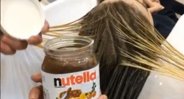 Ovaj frizer ženama farba kosu Nutellom - rezultat je zanimljiv