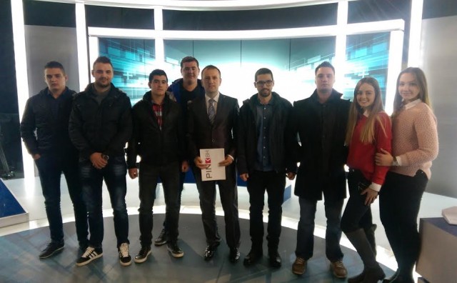 Dekan  Fakulteta međunarodnih odnosa i diplomacije sa studentima Sveučilišta Hercegovina na TV PINK BH
