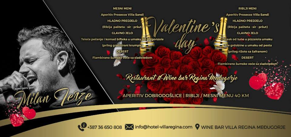 Valentinovo u u novootvorenom Restaurant & Wine Bar Regina Međugorje