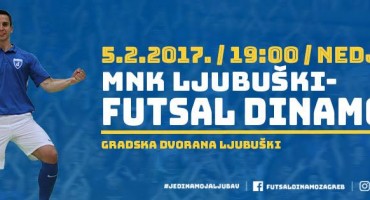 Futsal Dinamo u nedjelju, 5. veljače u Ljubuškom