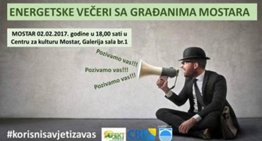 Energetske večeri s građanima u Mostaru