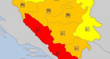 Upaljen crveni meteoalarm za regiju Mostar
