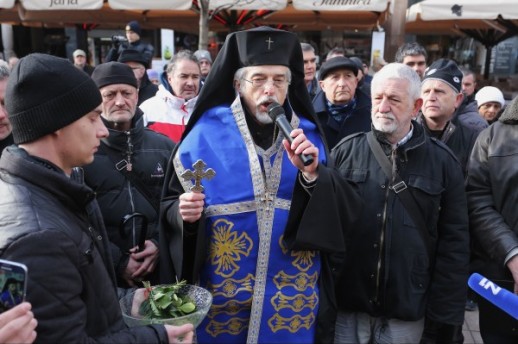 Hrvatska pravoslavna crkva održala javni obred na Cvjetnom trgu
