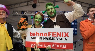 Shrek i Fiona najbolja maska 19. Ljubuškog karnevala