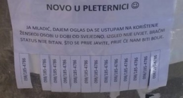 Djevojke, jel' ima zainteresiranih? Oglas koji je regiju nasmijao do suza