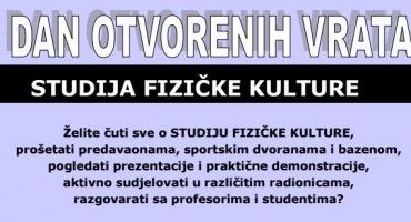 FPMOZ: Dan otvorenih vrata studija Fizičke kulture