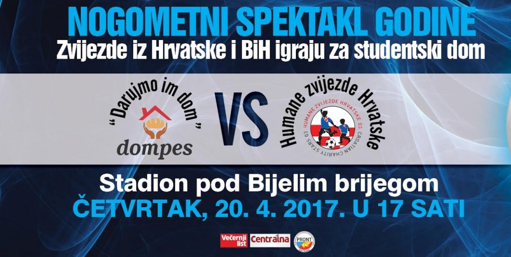 Na utakmici u Mostaru igraju brojni velikani nogometa iz cijele regije