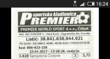 Posušje: Dobio na kladionici 14.844,26 KM