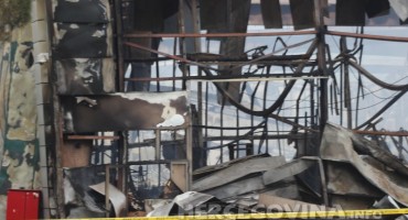 Mostar: Počeo očevid nakon požara u TC 'Bingo'