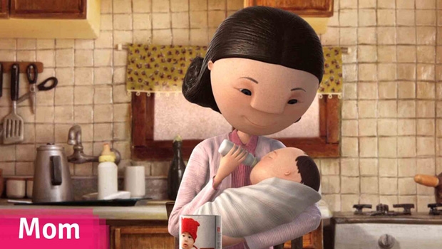 majka, kćerka, animirani film