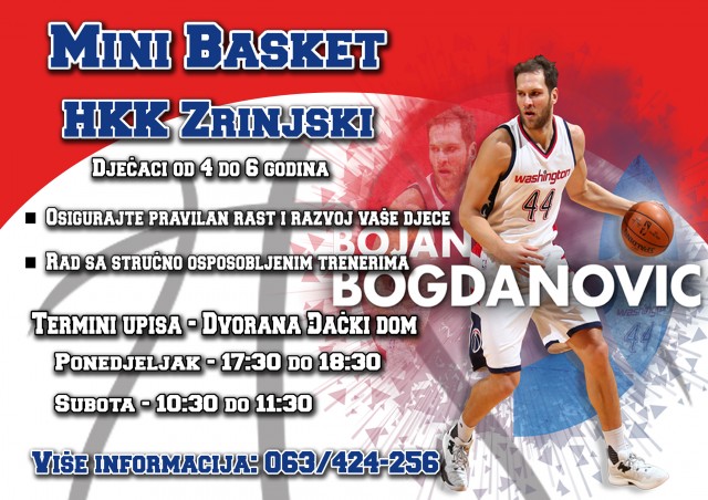 HKK Zrinjski,mini basket,Bojan Bogdanović