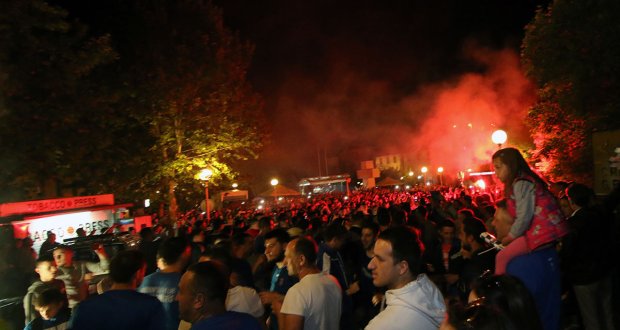 Tisuće navijača na spektakularnoj proslavi titule s nogometašima Širokoga Brijega