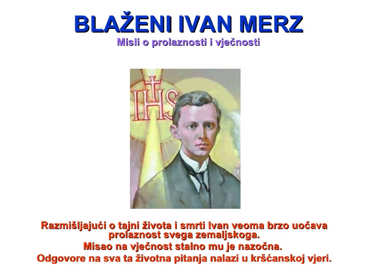 Blaženi Ivan Merz uzor je mladima i laicima