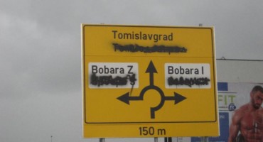 Tomislavgrad: Prometna signalizacija na ćirilici u četvrtak postavljena, a u petak uništena
