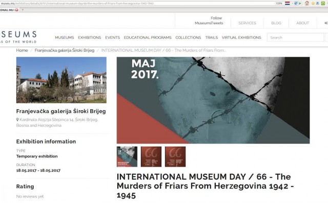 Široki Brijeg, Izložba